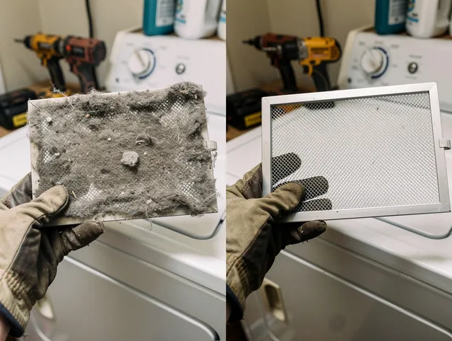 Professional lint trap cleaning by Clinton Dryer Vent Cleaning in Clinton