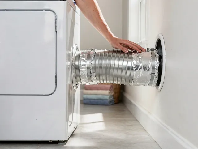 Professional dryer vent hose installation by Clinton Dryer Vent Cleaning in Clinton