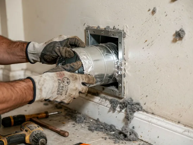 Professional dryer vent repair and installation by Clinton Dryer Vent Cleaning in Clinton